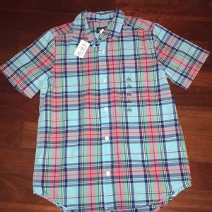 Boy’s patterned button down